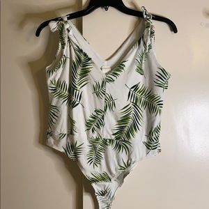 h&m tropical body suit